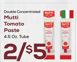 DeCicco & Sons Mutti Tomato Paste offer
