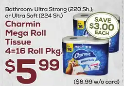 DeCicco & Sons Charmin Mega Roll Tissue offer