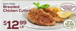 DeCicco & Sons Breaded Chicken Cutlets offer