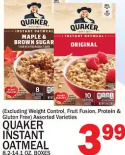 C Town QUAKER INSTANT OATMEAL offer