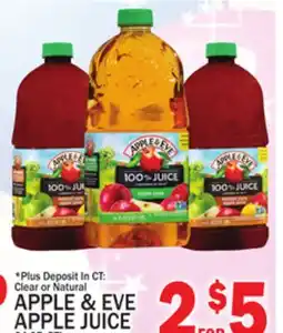 C Town APPLE & EVE APPLE JUICE offer