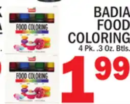 C Town BADIA FOOD COLORING offer
