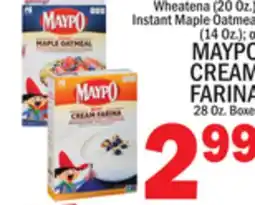 C Town MAYPO CREAM FARINA 28 Oz. Boxes offer