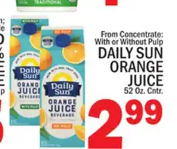 C Town DAILY SUN ORANGE JUICE offer