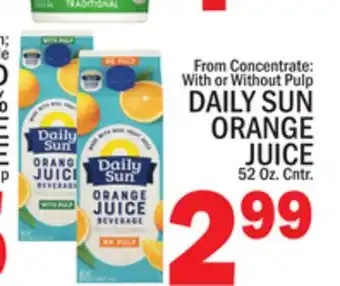 C Town DAILY SUN ORANGE JUICE offer