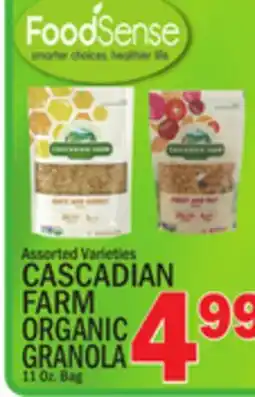 C Town CASCADIAN FARM ORGANIC GRANOLA offer