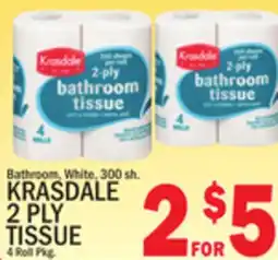C Town KRASDALE 2 PLY TISSUE offer