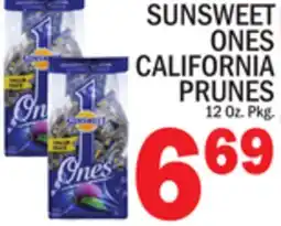 C Town SUNSWEET ONES CALIFORNIA PRUNES offer