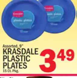 C Town KRASDALE PLASTIC PLATES offer