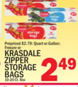 C Town KRASDALE ZIPPER STORAGE BAGS offer