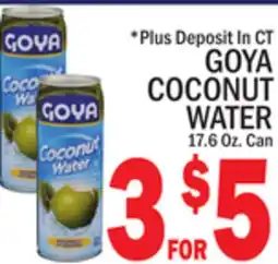 C Town GOYA COCONUT WATER offer