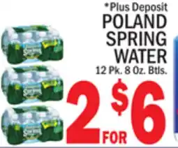 C Town POLAND SPRING WATER offer