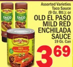 C Town OLD EL PASO MILD RED ENCHILADA SAUCE 19 Oz. Can offer