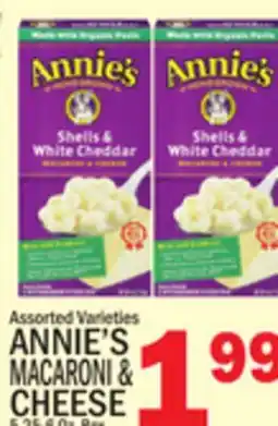 C Town ANNIE'S MACARONI & CHEESE offer