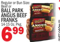 C Town BALL PARK ANGUS BEEF FRANKS offer