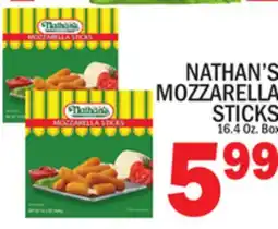 C Town NATHAN'S MOZZARELLA STICKS offer