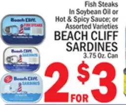 C Town BEACH CLIFF SARDINES offer