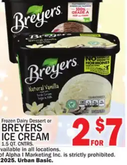 C Town BREYERS ICE CREAM offer