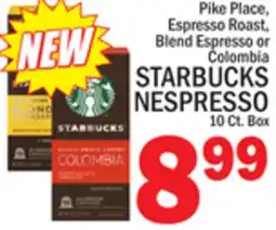 C Town STARBUCKS NESPRESSO offer