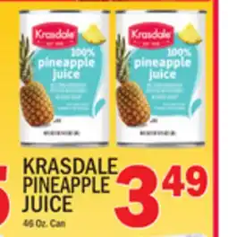 C Town KRASDALE PINEAPPLE JUICE offer