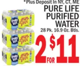 C Town PURE LIFE PURIFIED WATER offer