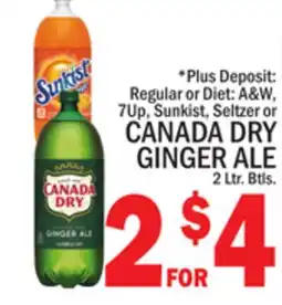 C Town CANADA DRY GINGER ALE offer