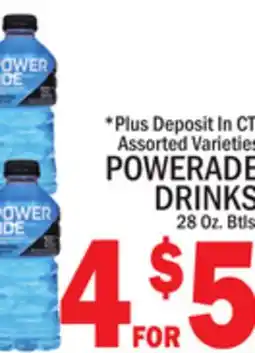 C Town POWERADE DRINKS offer