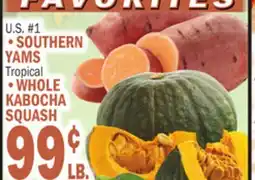 C Town SOUTHERN YAMS, WHOLE KABOCHA SQUASH offer