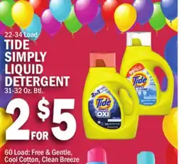 C Town TIDE SIMPLY LIQUID DETERGENT offer