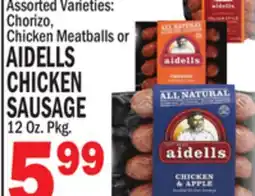 C Town AIDELLS CHICKEN SAUSAGE offer