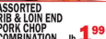 C Town ASSORTED RIB & LOIN END PORK CHOP COMBINATION offer