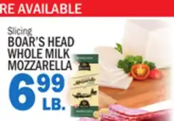 C Town BOAR'S HEAD WHOLE MILK MOZZARELLA offer