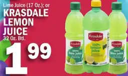 C Town KRASDALE LEMON JUICE 32 Oz. Btl offer