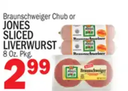 C Town JONES SLICED LIVERWURST offer