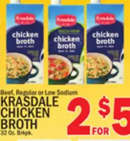 C Town KRASDALE CHICKEN BROTH offer