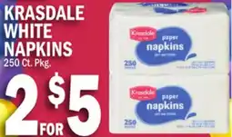 C Town KRASDALE WHITE NAPKINS offer