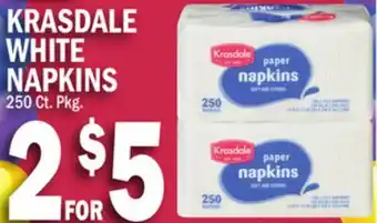 C Town KRASDALE WHITE NAPKINS offer