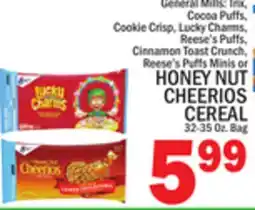 C Town HONEY NUT CHEERIOS CEREAL offer