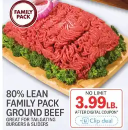 Kings Food Markets 80% LEAN FAMILY PACK GROUND BEEF offer