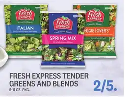Kings Food Markets FRESH EXPRESS TENDER GREENS AND BLENDS offer