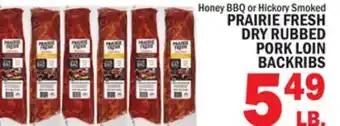 C Town PRAIRIE FRESH DRY RUBBED PORK LOIN BACKRIBS offer