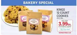 Kings Food Markets KINGS 12 COUNT COOKIES offer