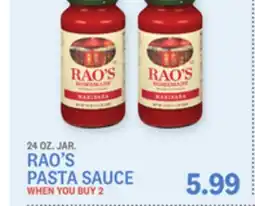 Kings Food Markets RAO'S PASTA SAUCE offer
