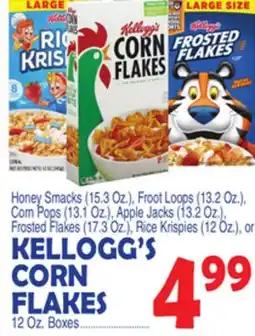 Bravo Supermarkets KELLOGG'S CORN FLAKES 12 Oz. Boxes offer
