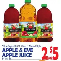 Bravo Supermarkets APPLE & EVE APPLE JUICE offer