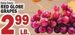 Bravo Supermarkets RED GLOBE GRAPES offer
