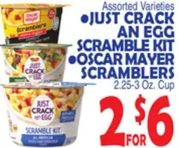 Bravo Supermarkets JUST CRACK AN EGG SCRAMBLE KIT, OSCAR MAYER SCRAMBLERS offer