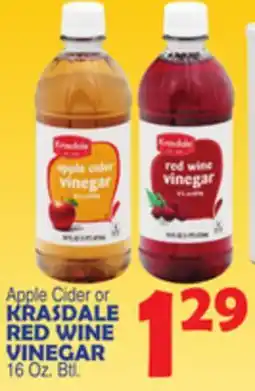 Bravo Supermarkets KRASDALE RED WINE VINEGAR offer
