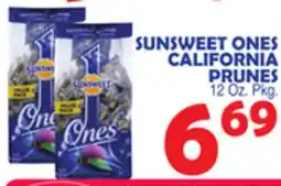 Bravo Supermarkets SUNSWEET ONES CALIFORNIA PRUNES offer