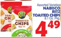 Bravo Supermarkets NABISCO RITZ TOASTED CHIPS offer
